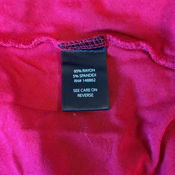 Torrid Super Soft Knits Babydoll Tunic Top Lattice Neck Womens Size 1 Red - Picture 9 of 11